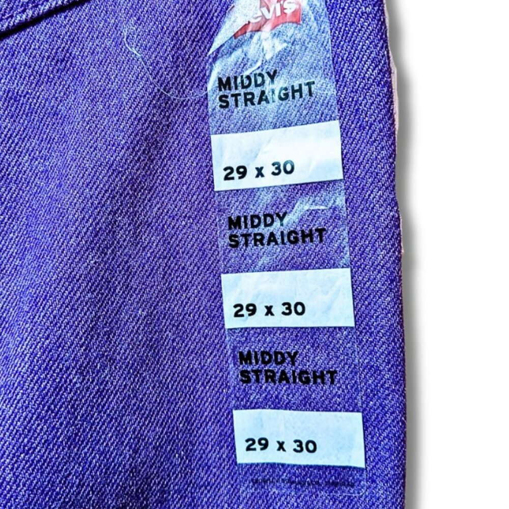 NWT - LEVIS WOMEN CONTOUR VALLEY PURPLE ANY SEASON JEANS DESIGNED FOR THE FUN - Picture 5 of 9